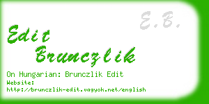 edit brunczlik business card